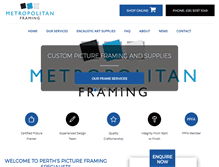 Tablet Screenshot of metroframing.com.au